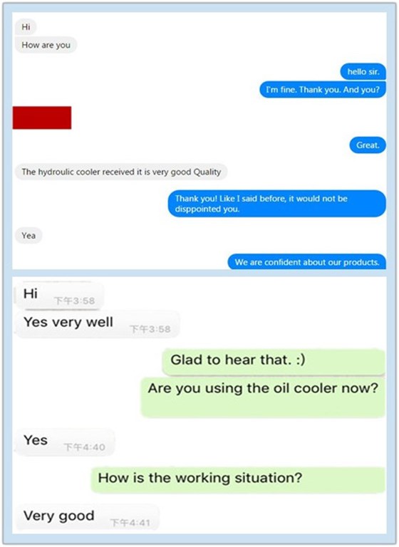 睿佳冷卻器外國(guó)客戶滿意度調(diào)差 睿佳冷卻器外國(guó)客戶滿意度調(diào)差