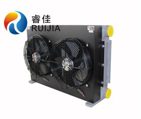 雙風(fēng)扇液壓油冷卻器RJ-359HL側(cè)面 雙風(fēng)扇液壓油冷卻器RJ-359HL側(cè)面
