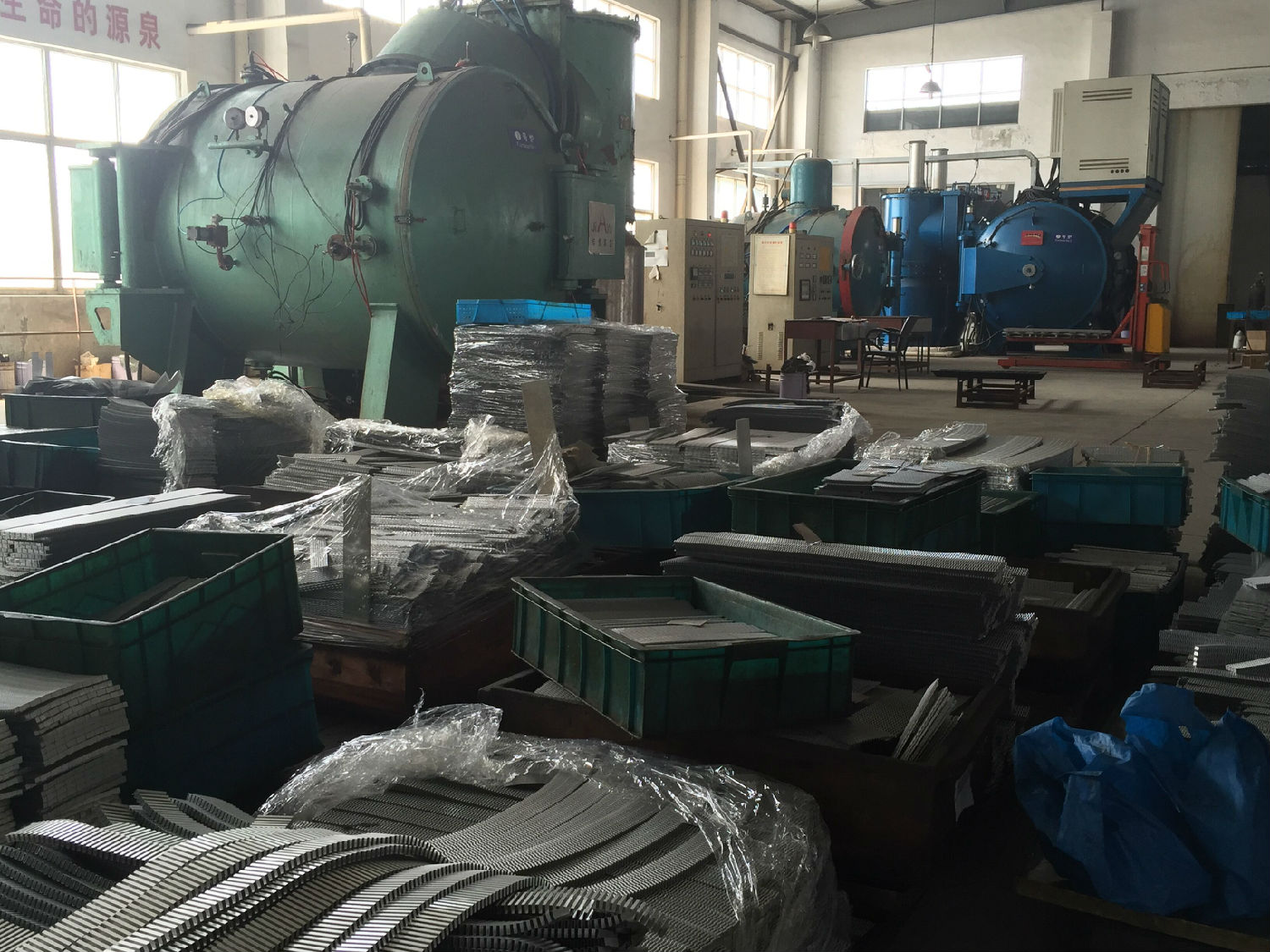 板殼式換熱器工廠展示