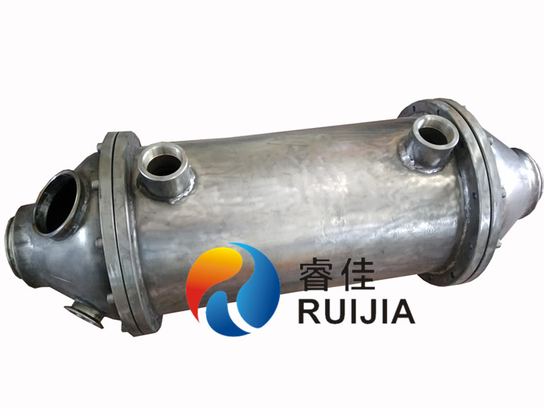 【北美】外國(guó)客戶定做12寸不銹鋼<font color='red'>管式冷卻器</font>