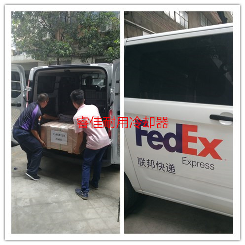 【出口】風(fēng)冷油<font color='red'>換熱器</font>RJ-456發(fā)貨